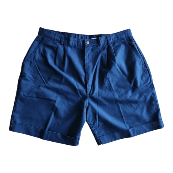 Vintage Blue Lightweight Shorts Size M | Classic High-Waist Nylon Summer Shorts - Picture 1 of 5